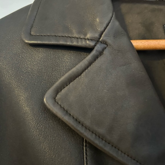 Brown Fine Leather Jacket - Picture 4 of 9